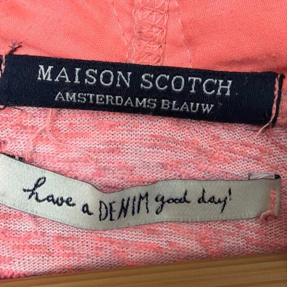 Maison Scotch Women's Hoodie Garment Dyed Terracotta Size 2 (M) Scotch & Soda - Picture 7 of 10